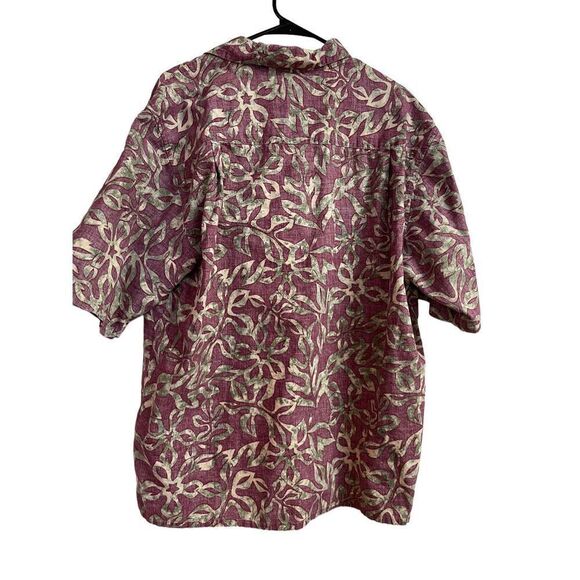 Ocean Pacific Men's Red & Gold Short-Sleeve Casual Button-Up Shirt Large - Picture 7 of 13